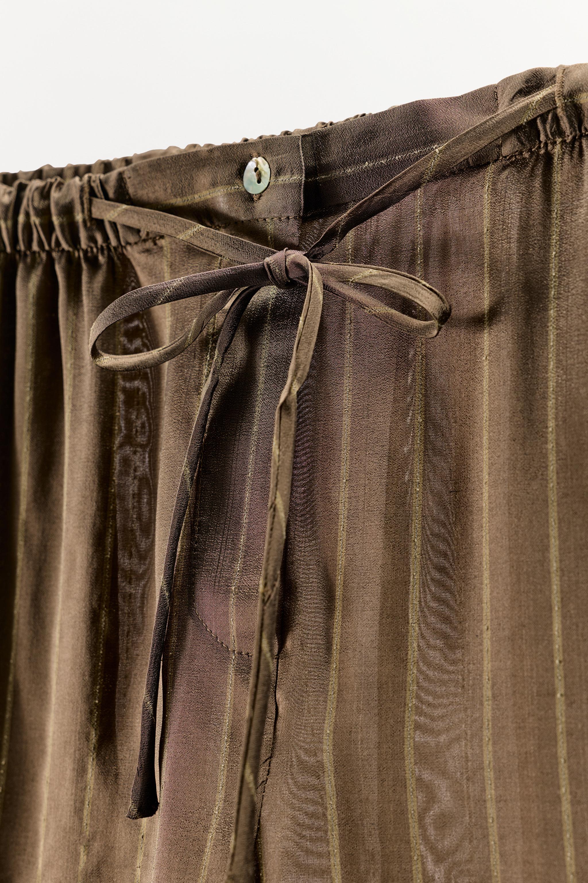 STRIPED PAJAMA PANTS